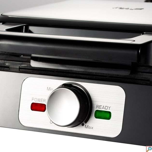 Βαφλιέρα 4 θέσεων - 1200W για βελγικές βάφλες, αντικολλητικές πλάκες, ιδανική για πρωινό & brunch