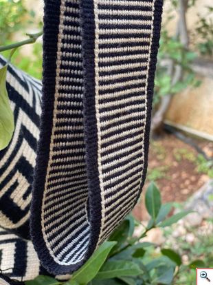 Μοναδική Χειροποίητη Κολομβιανή Boho Style Πλεκτή Τσάντα - Wayuu Mochila