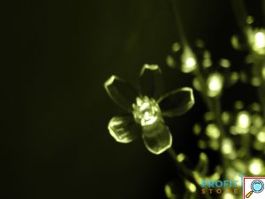 Εντυπωσιακό Τεχνητό Διακοσμητικό Χριστουγεννιάτικο Φωτιζόμενο Δέντρο 180εκ με Κορμό, Λευκά - Χιονισμένα Κλαδιά, Λουλούδια & Θερμό LED Φωτισμό 