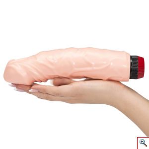 Dildo Ρεαλιστικός Ανάγλυφος Δονητής με Φλέβες Ομοίωμα Πέους - Ντίλντο με Ρυθμιζόμενη Δόνηση XL - Flesh Dildo