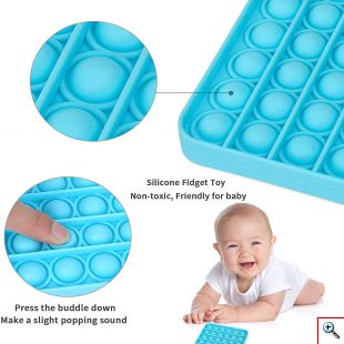 Poppy Αγχολυτικό Παιχνίδι Anti-Stress Ανακούφισης - Fidget Bubble Pop Κύκλος Πράσινο