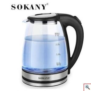 Sokany® Βραστήρας 2lt 1500W Μαύρος