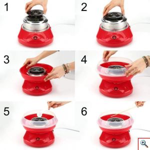 Μηχανή Παρασκευής Μαλλί της Γριάς 500W - Cotton Candy Maker