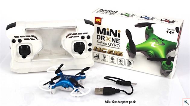 Mini Τηλεκατευθυνόμενο Ελικόπτερο - Drone 6 Axis HC616