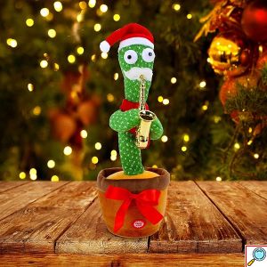 XMAS Funky Cactus - Χριστουγεννιάτικο Παιδικό Παιχνίδι Κάκτος που Χορεύει, Τραγουδάει & Επαναλαμβάνει - Dancing & Singing Cactus