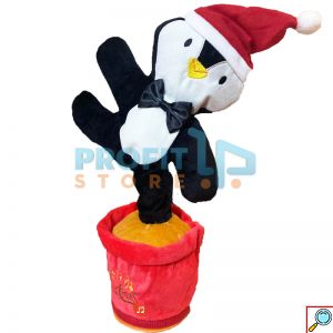 XMAS Funky Cactus Peguin - Χριστουγεννιάτικο Παιχνίδι Κάκτος - Πιγκουίνος που Χορεύει, Τραγουδάει & Επαναλαμβάνει - Dancing & Singing