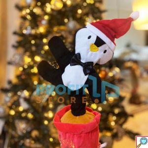 XMAS Funky Cactus Peguin - Χριστουγεννιάτικο Παιχνίδι Κάκτος - Πιγκουίνος που Χορεύει, Τραγουδάει & Επαναλαμβάνει - Dancing & Singing