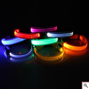 Κολάρο Σκύλου με Φωτισμό Led - Large 45cm-52cm Κόκκινο