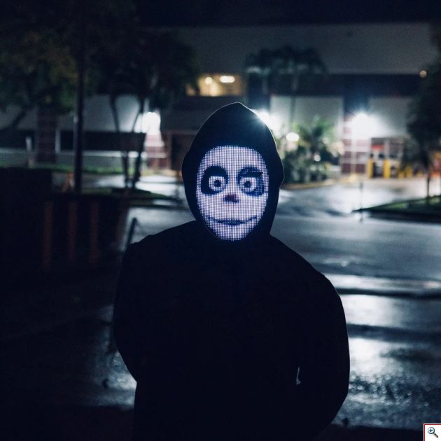 Purge Μάσκα LED για να Έχεις ό,τι Πρόσωπο Θέλεις με App Κινητού - Face Transforming Mask