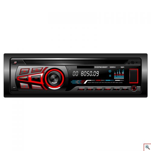 Mp3 Player Αυτοκινήτου με CD - DVD Player, Bluetooth USB/SD/AUX FM Radio, Μικρόφωνο για Handsfree & Τηλεχειριστήριο 4 x 60w 1 DIN