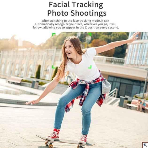 Βάση Κινητού με 360ᵒ Ακολούθηση Προσώπου & Αντικειμένων Selfie Stick - Object & Face Tracking Holder