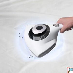 SuperCleaner Ηλεκτρικό Σκουπάκι 300W με Λάμπα UV για Ακάρεα, Μικροοργανισμούς & Μικρόβια, Μικρο Δονήσεις, Φίλτρο HEPA & Εξαερισμό για Αφύγρανση