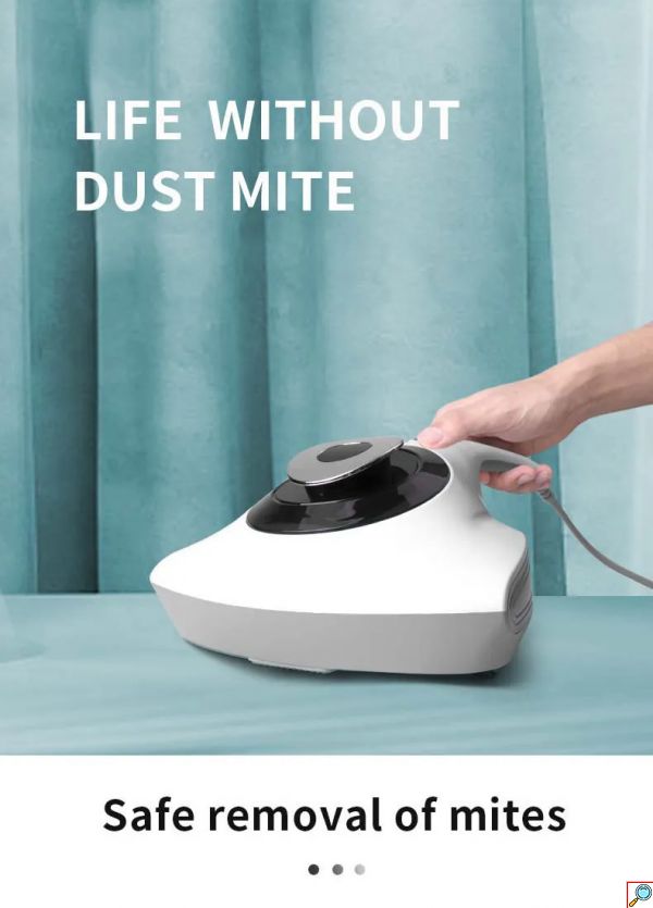 SuperCleaner Ηλεκτρικό Σκουπάκι 300W με Λάμπα UV για Ακάρεα, Μικροοργανισμούς & Μικρόβια, Μικρο Δονήσεις, Φίλτρο HEPA & Εξαερισμό για Αφύγρανση