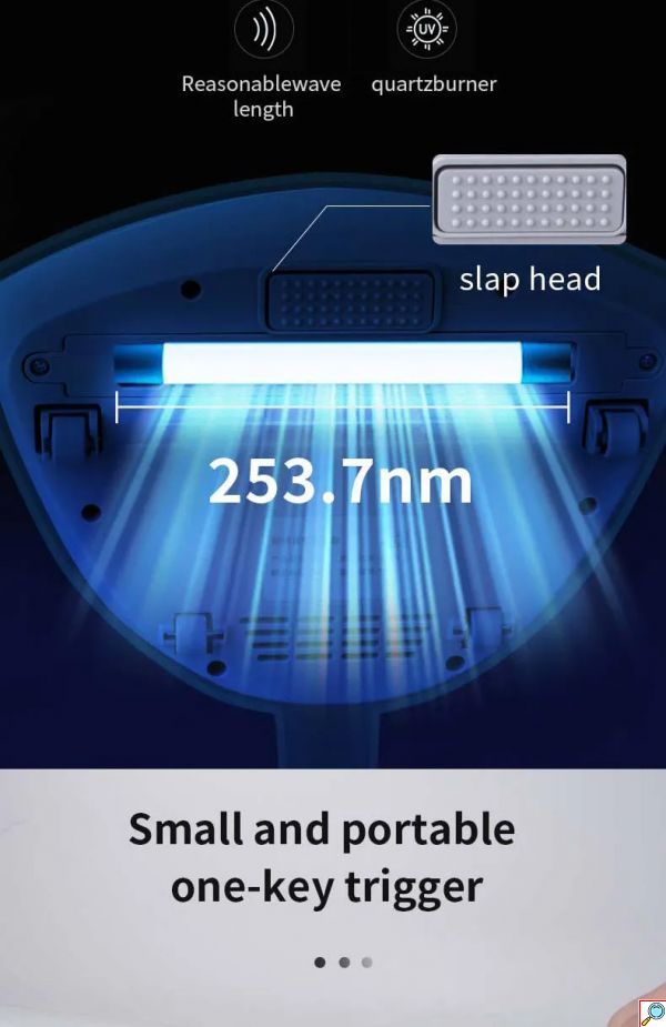 SuperCleaner Ηλεκτρικό Σκουπάκι 300W με Λάμπα UV για Ακάρεα, Μικροοργανισμούς & Μικρόβια, Μικρο Δονήσεις, Φίλτρο HEPA & Εξαερισμό για Αφύγρανση