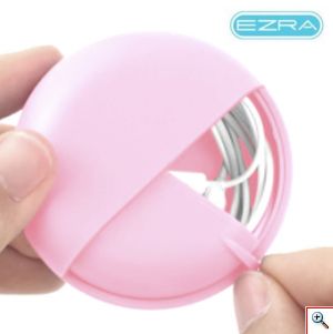EZRA® Στρογγυλό Κουτί Αποθήκευσης - Θήκη Ακουστικών Ροζ