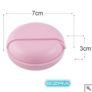 EZRA® Στρογγυλό Κουτί Αποθήκευσης - Θήκη Ακουστικών Ροζ