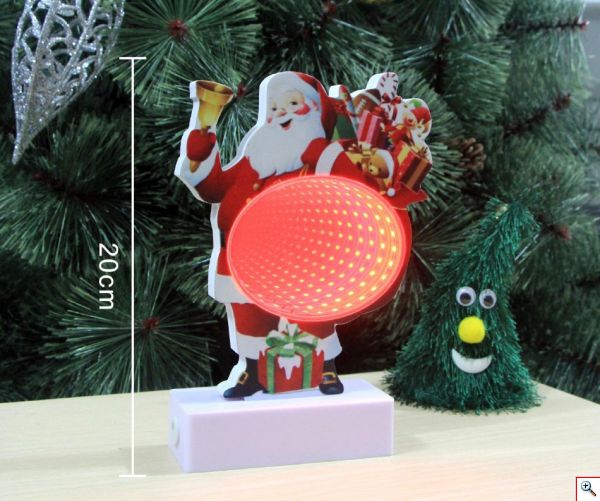 Infinity Led 3D Αγιος Βασίλης 20cm 
