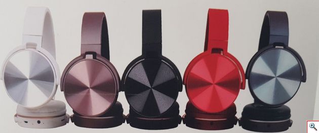 Ασύρματα On-Ear Ακουστικά Bluetooth με Aux, SD/TF, FM Radio & Μικρόφωνο - Foldable Wireless Super Bass Headset 