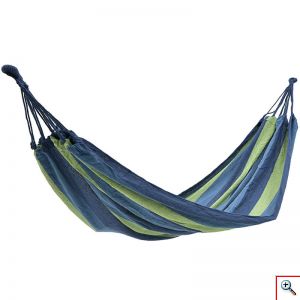 Αιώρα Υφασμάτινη Μπλε - Πράσινο - Single Camping Hammock