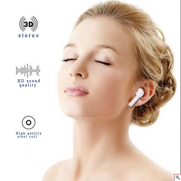 Ασύρματα Ακουστικά Bluetooth 5.0 που Παίζουν Ταυτόχρονα με Μικρόφωνο - airpods iphone Handsfree Earphones χωρίς Καλώδιο