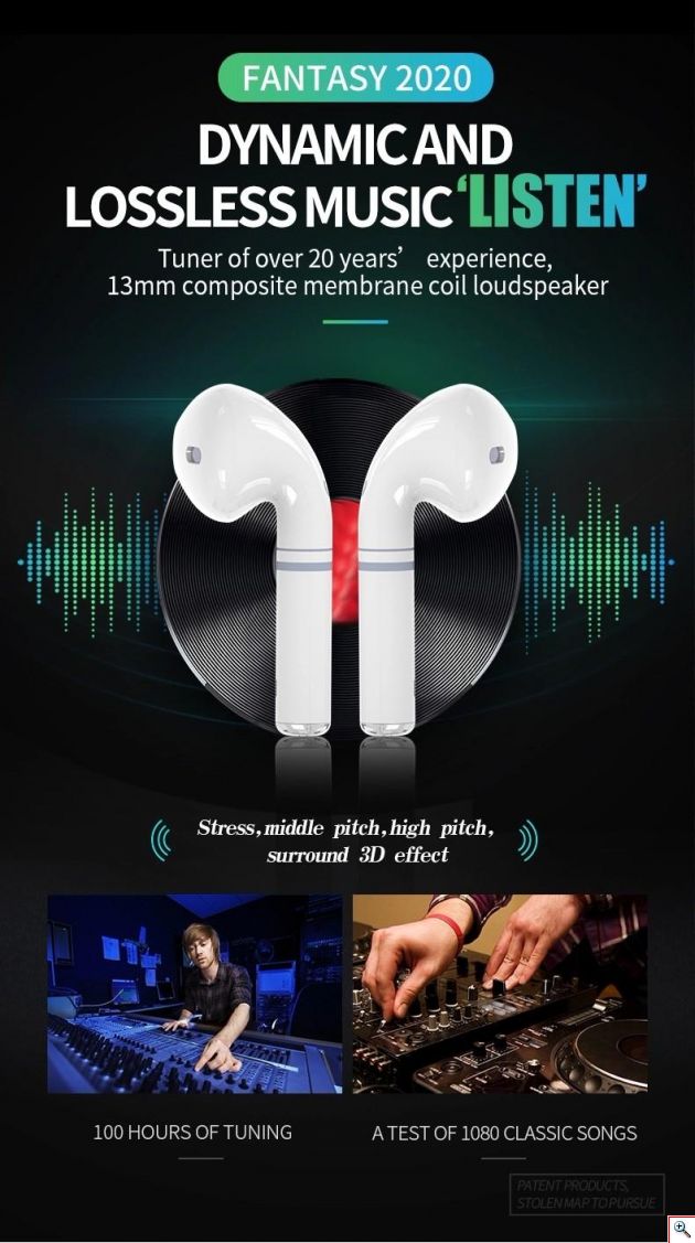 Ασύρματα Ακουστικά με Θήκη Φόρτισης - FANTASY 2020 1.3 inch LCD Display True Wireless White