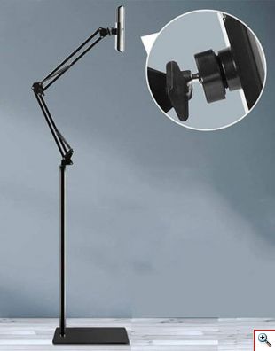 Επιδαπέδια Βάση Κινητού - Τάμπλετ Handsfree με Προσαρμοζόμενο Βραχίονα - Floor Mobile/Tablet Bracket 