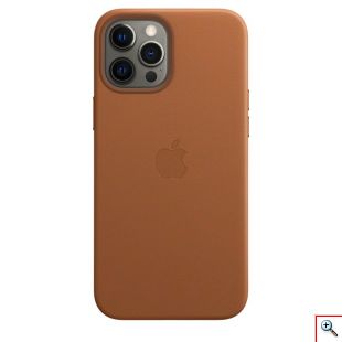 Apple® Δερμάτινη iPhone 12/12Pro MagSafe Θήκη Κινητού Τηλεφώνου - Apple Leather Case with MagSafe Back Cover - Saddle Brown