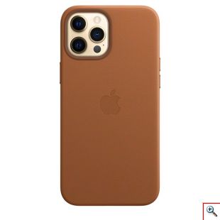 Apple® Δερμάτινη iPhone 12/12Pro MagSafe Θήκη Κινητού Τηλεφώνου - Apple Leather Case with MagSafe Back Cover - Saddle Brown