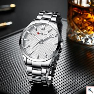 Ανδρικό Ρολόι Curren Black - Men Waterproof Quartz Watch