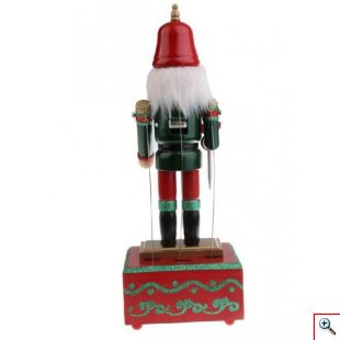 Ξύλινο Μουσικό Κουτί Καρυοθραύστης 32 εκ - Christmas Music Box