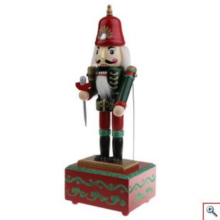Ξύλινο Μουσικό Κουτί Καρυοθραύστης 32 εκ - Christmas Music Box