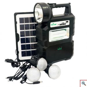 Ηλιακό Κιτ - Ισχυρός Ηλιακός Φακός 10W LED, Powerbank & Bluetooth Ηχείο Mp3 Fm Radio Sport Light CL-810