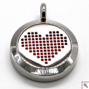 Κολιέ Αρωματοθεραπείας με 5 Σφουγγαράκια - Aromatic Therapy Necklace Love