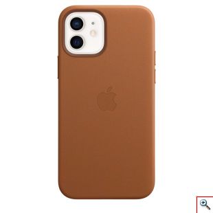 Apple® Δερμάτινη iPhone 12/12Pro MagSafe Θήκη Κινητού Τηλεφώνου - Apple Leather Case with MagSafe Back Cover - Saddle Brown