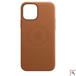 Apple® Δερμάτινη iPhone 12/12Pro MagSafe Θήκη Κινητού Τηλεφώνου - Apple Leather Case with MagSafe Back Cover - Saddle Brown