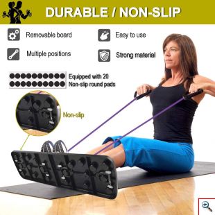 Σανίδα Push Ups Διαφορετικών Λαβών & Λάστιχα Αντίστασης για 13 Ασκήσεις - Push Up Board 13 in 1