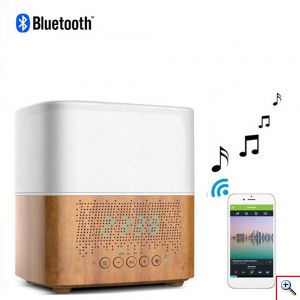 Υγραντήρας & Συσκευή Αρωματοθεραπείας με LED Φωτισμό, Ηχείο Bluetooth & Ρολόι Ξυπνητήρι - Aroma Diffuser