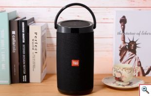 Ασύρματο Αδιάβροχο Bluetooth Φορητό Ηχείο με USB, Micro SD, AUX, FM Radio με Τεχνολογία TWS - Stereo BT Portable Speaker Μαύρο