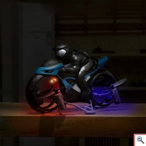 Τηλεκατευθυνόμενη - Ιπτάμενη Μοτοσυκλέτα 2 σε 1 - Flying Motorcycle - Remote Control Quadcopter 2.4ghz 3325 Μπλε