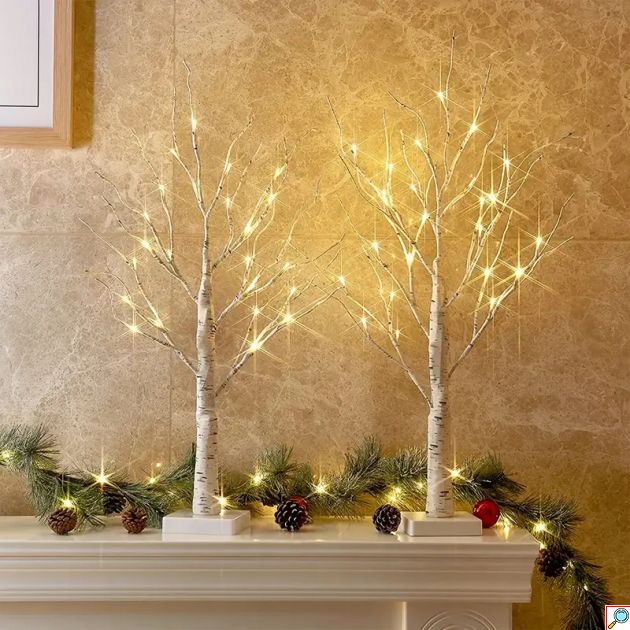 60cm Διακοσμητικό Δέντρο με Φωτιζόμενα Κλαδιά με 144 LED
