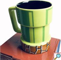 Τρισδιάστατη Ανάγλυφη Κεραμική Κούπα Super Mario Warp Pipe 3D για Καφέ και Τσάι