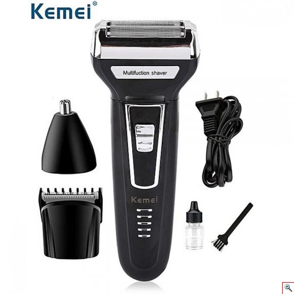 Επαναφορτιζόμενη Ξυριστική Μηχανή Shaver KEMEI KM-6558