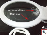 Επιτραπέζιος Μεγενθυτικός Φακός x2 - 130mm με Led Φωτισμό 