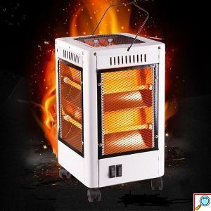 Ηλεκτρική Σόμπα Χαλαζία 2000W Δαπέδου 360 Μοιρών