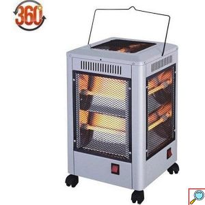 Ηλεκτρική Σόμπα Χαλαζία 2000W Δαπέδου 360 Μοιρών
