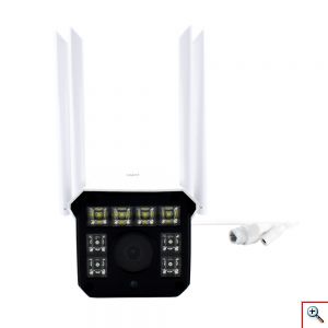 Andowl® Αδιάβροχη Έξυπνη PTZ Κάμερα Ασφαλείας 1080p με WiFi - Αpp Εφαρμογή Παρακολούθησης - Νυχτερινή Λήψη & Μικρόφωνο Q-S30 - Λευκή