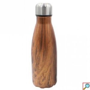Ανοξείδωτο Θερμός 350ml με Εφέ Ξύλου - Woof Effect Thermos σε Διάφορα Χρώματα