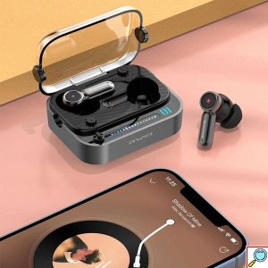 Ασύρματα Ακουστικά Αφής Awei T58 Ψείρες In-ear Bluetooth V5.3 Handsfree με Θήκη Φόρτισης - Μαύρα