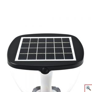 Επιτοίχιο Αδιάβροχο Ηλιακό Φωτιστικό 3W 72LED SMD Λευκού Φωτισμού Μαύρο