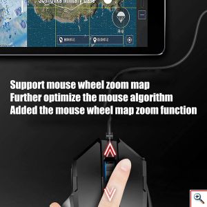 Gaming Set Κινητού με Πληκτρολόγιο, Ποντίκι Bluetooth RGB LED + Φορτιστής USB + Βάση Στερέωσης